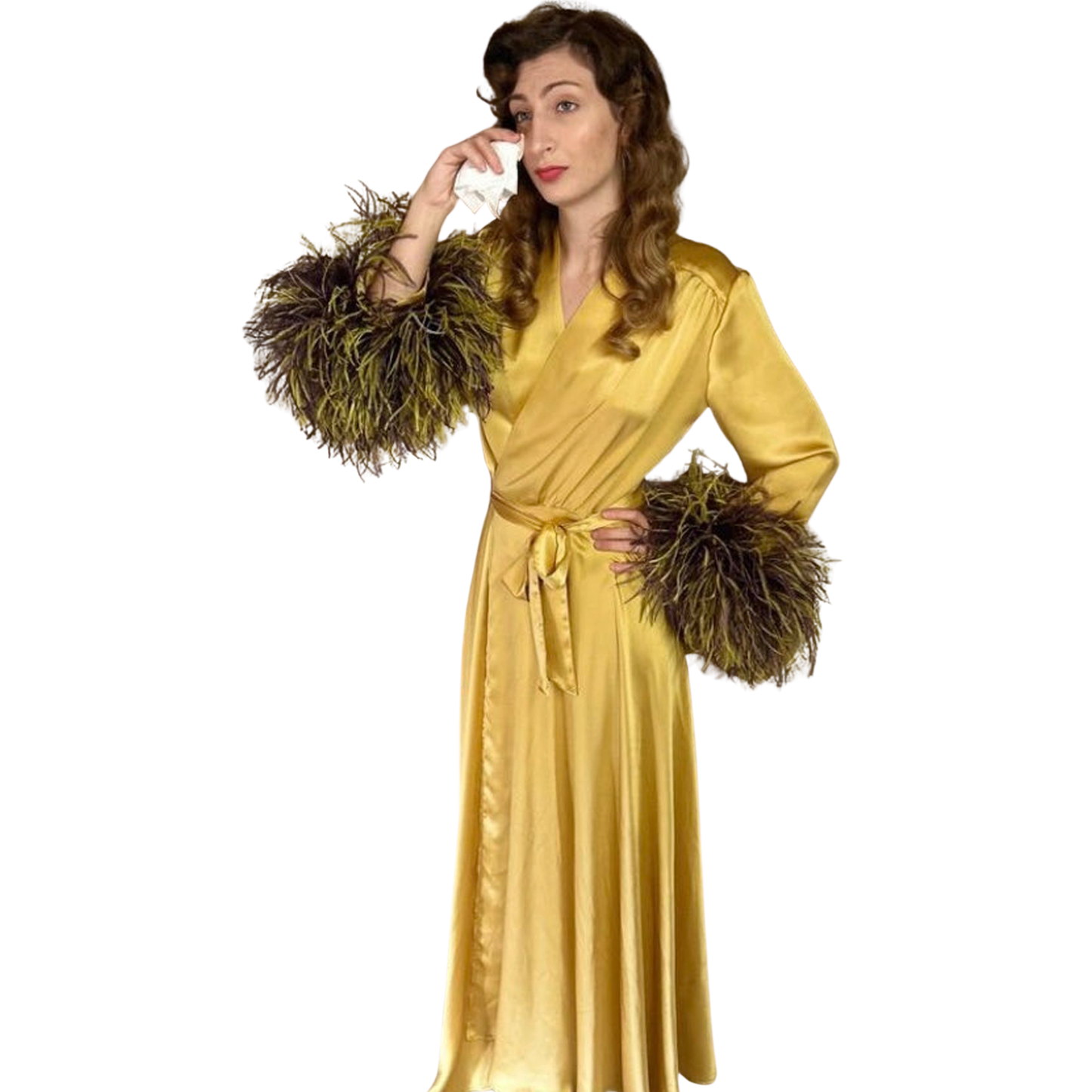 PDF - 1940's Pattern: 'Donna' Wrap Around Housecoat, Robe, Dressing Gown - Bust 36” (91cm) - Download