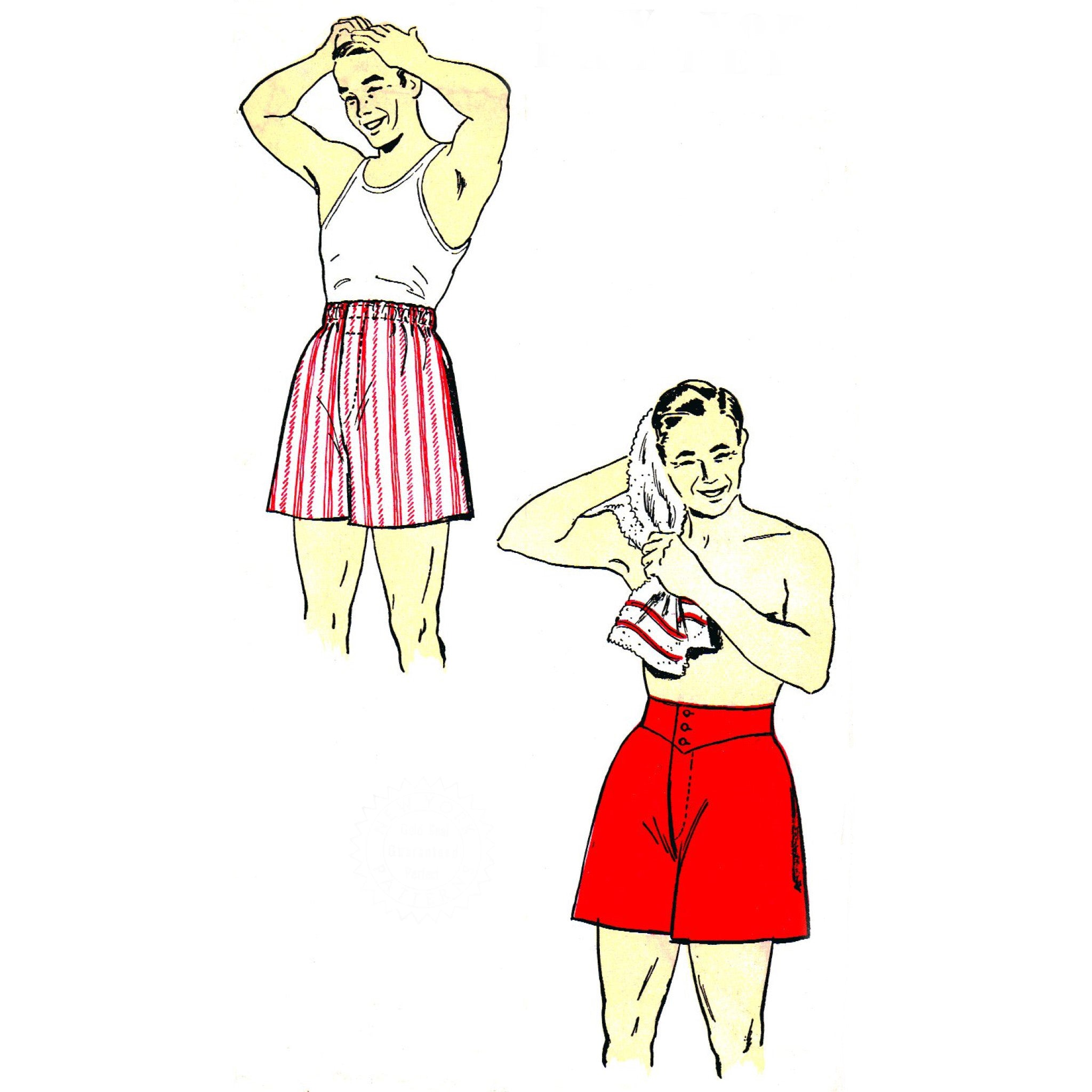 1940s Pattern, Men's Jockey Style Boxer Shorts – Vintage Sewing Pattern  Company