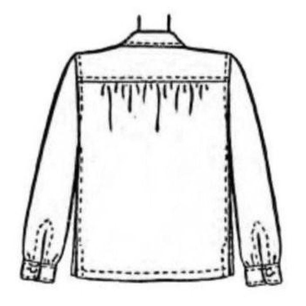 Line drawing of a shirt