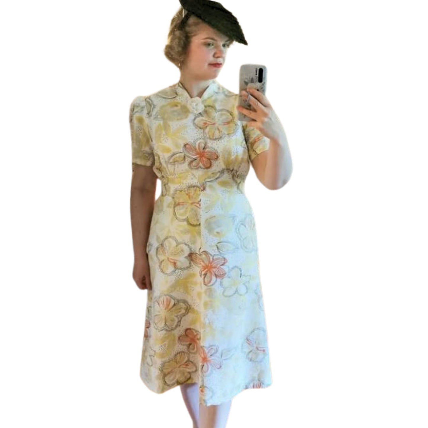 Womsn wearing WW2 Dress