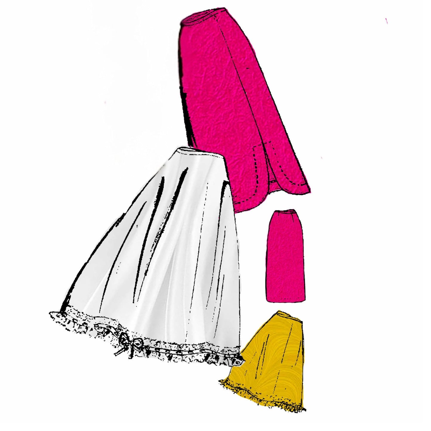 Lingerie - camisole and slip garments made with Weldons 3005 sewing pattern