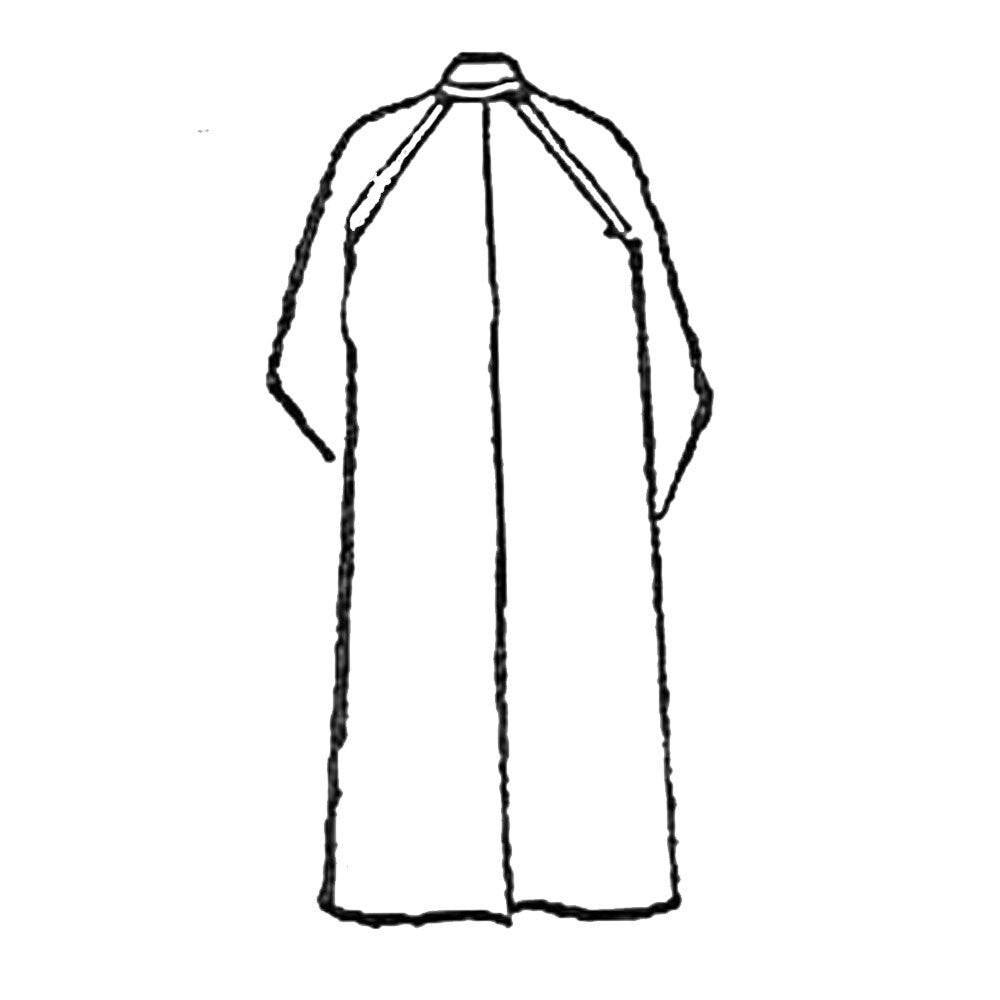 Line drawing of a trench coat