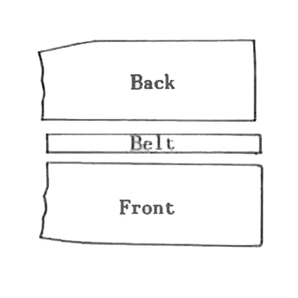 1950s Pattern, Vogue Pencil Skirt, 'Easy To Sew' - pattern pieces