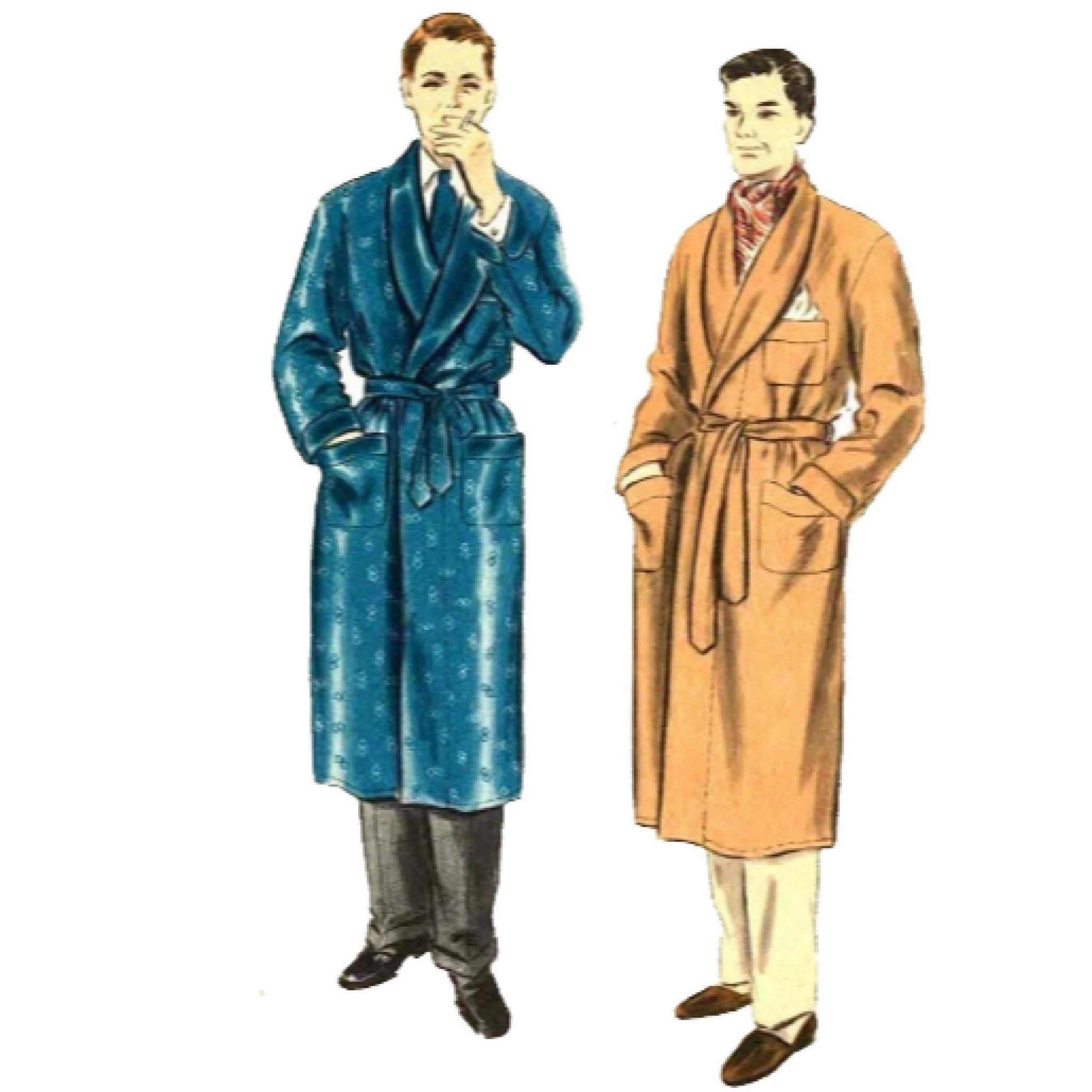 1950s Pattern Men s Dressing Gown Bust 38 40 97cm 102cm 1950s-pattern-men-s-dressing-gown-bust-38-40-97cm-102cm