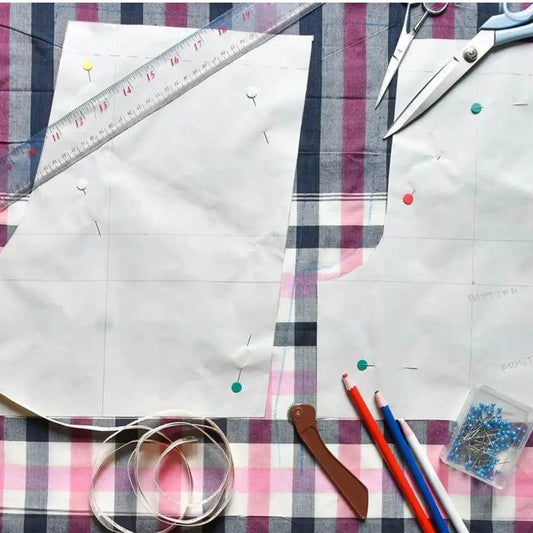 The tools needed of how to resize a sewing pattern