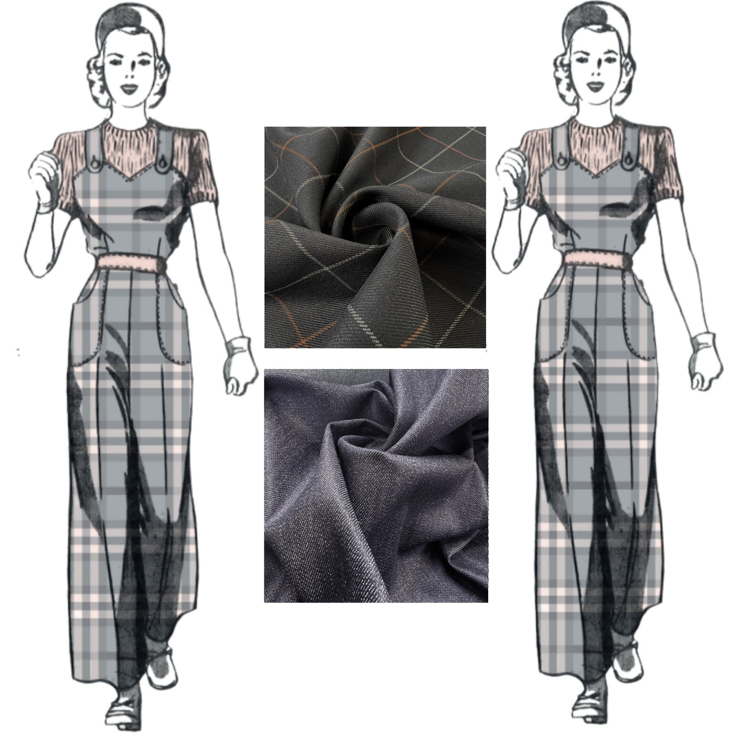 Vintage Sewing Patterns: Jumpsuits, Culottes, Dungarees, Slacks & Pedal Pushers