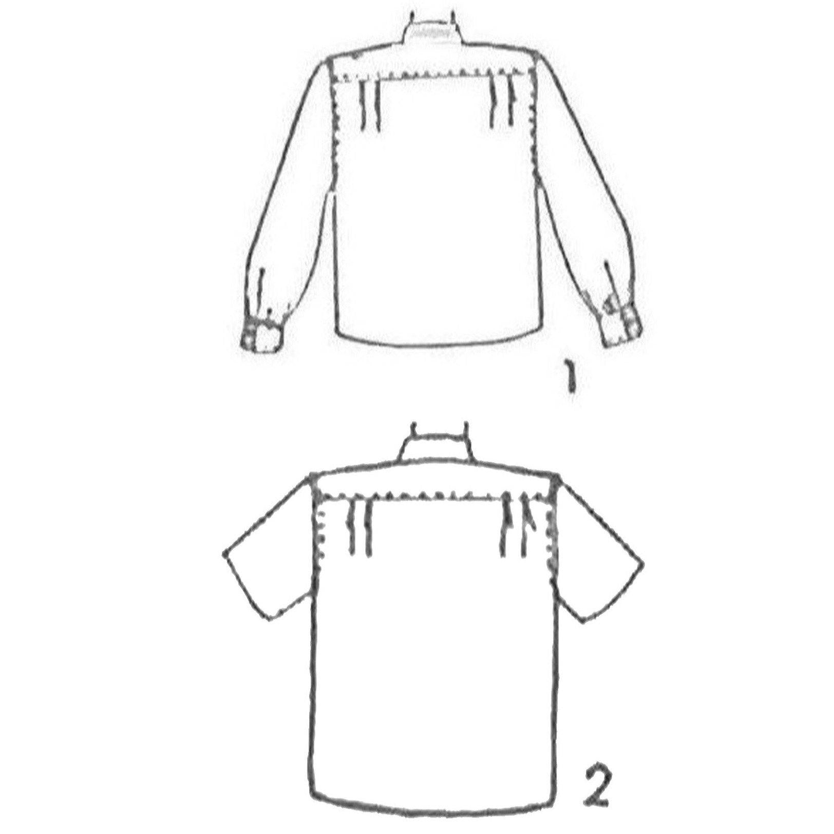 Line drawing of a shirt