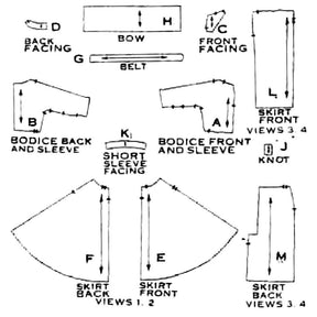 1950's Sewing Pattern: Wiggle Sheath or Flared Dress. Rockabilly - Mul ...