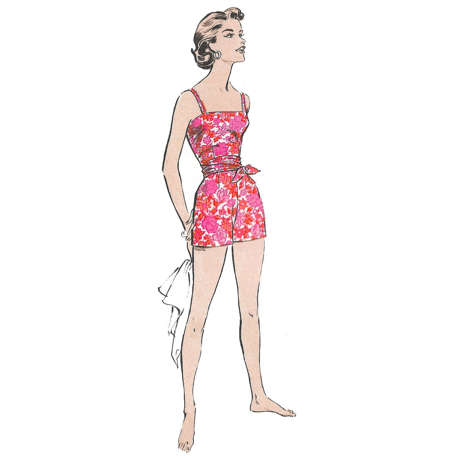 Vintage 1950s Pattern – Two-Piece Playsuit & Poncho - Bust 34” (86.4cm –  Vintage Sewing Pattern Company