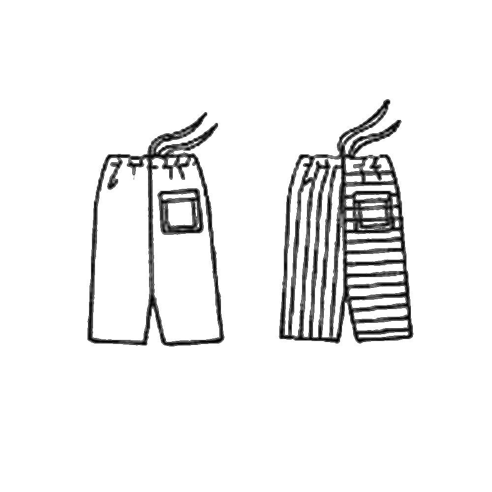1940s Pattern, Men's Slacks Pants Trousers Shorts - Waist=36” (91cm)
