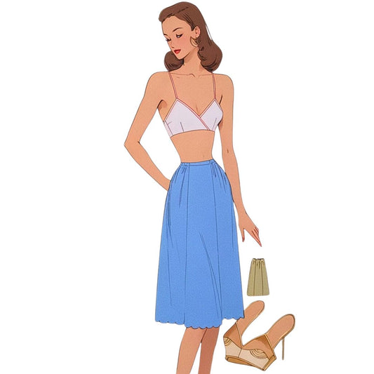 1940's Lingerie Pattern: Bra & Slip Set - Bust 40” (102cm)