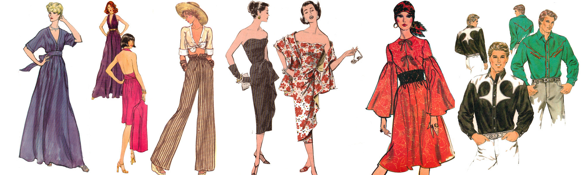 女性、男性、子供向けのヴィンテージ縫製パターン – Vintage Sewing