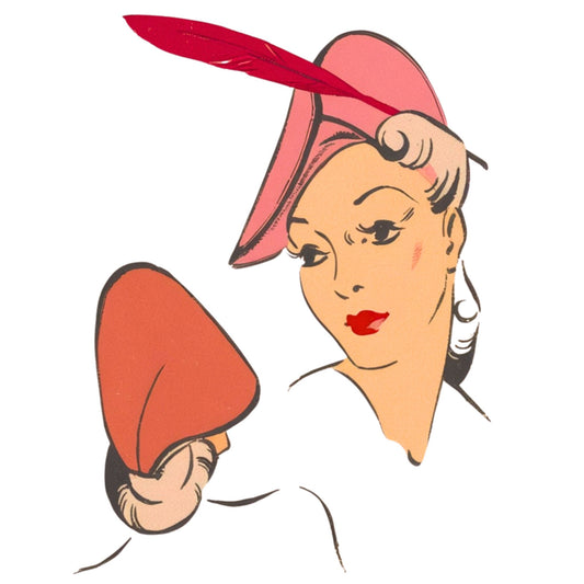 PDF - 1940-talsmönster, Elegant Napoleonhatt - Hatt 23” (58,42 cm) - Skriv ut hemma omedelbart