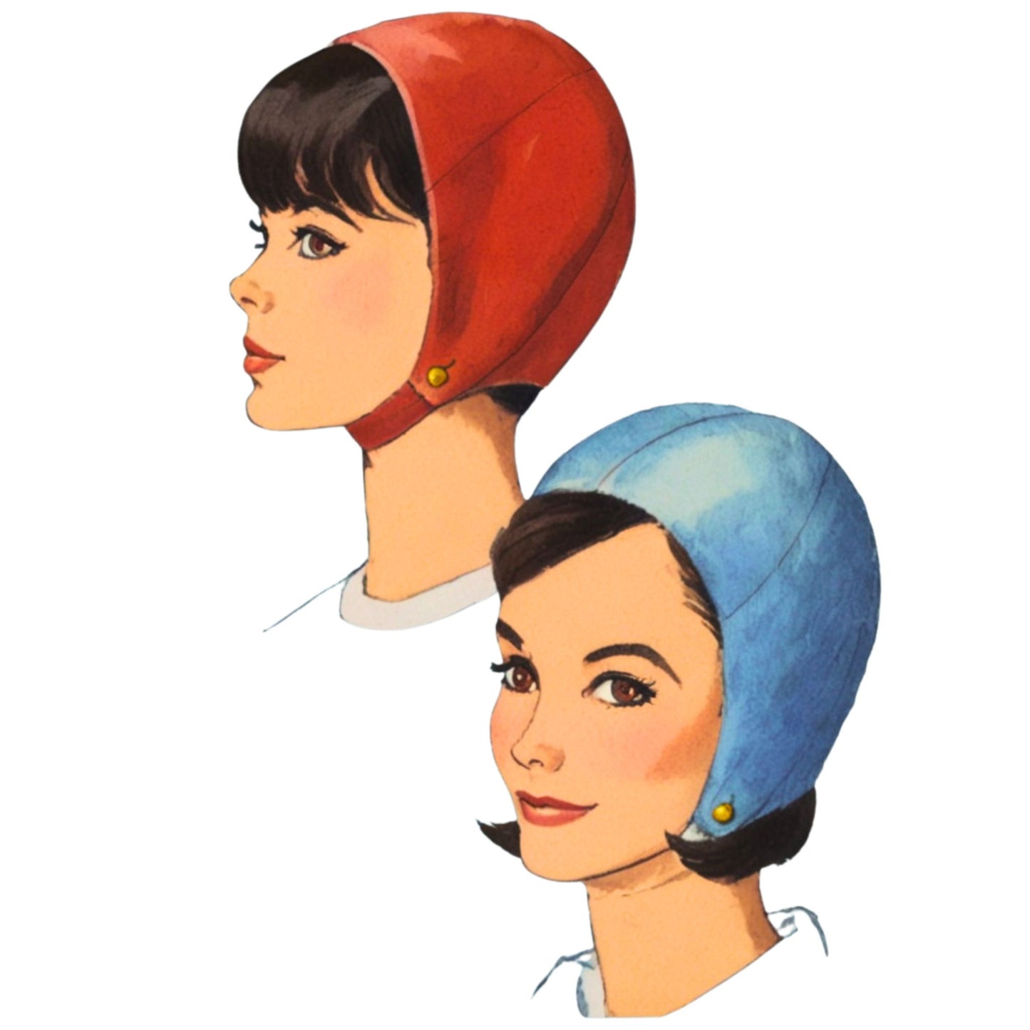 PDF - 1960s Pattern: Mod Ladies Hat, Helmet, Millinery -  Head One Size - Instantly Print at Home