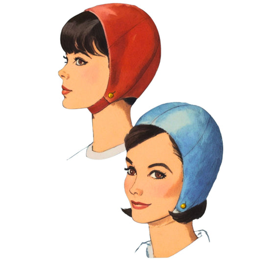 PDF - 1960s Pattern: Mod Ladies Hat, Helmet, Millinery -  Head One Size - Instantly Print at Home