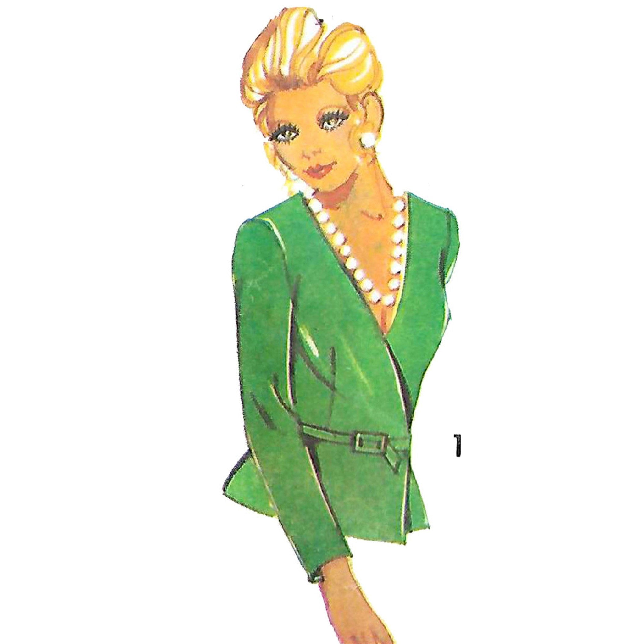 Vintage 1970s Pattern – Midi Wrap Dress - Bust 38” (96.5cm) main image 1