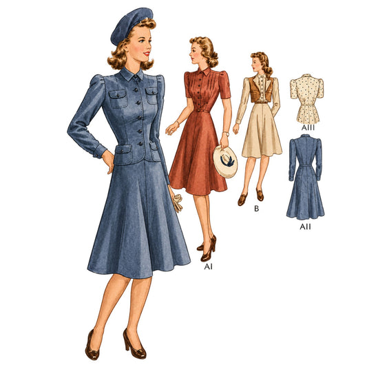 woman wearing a WW2 uniform