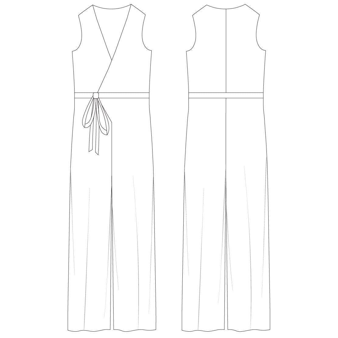 Line drawing of pyjamas