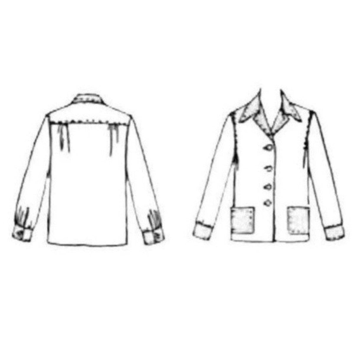 Line drawing of jacket