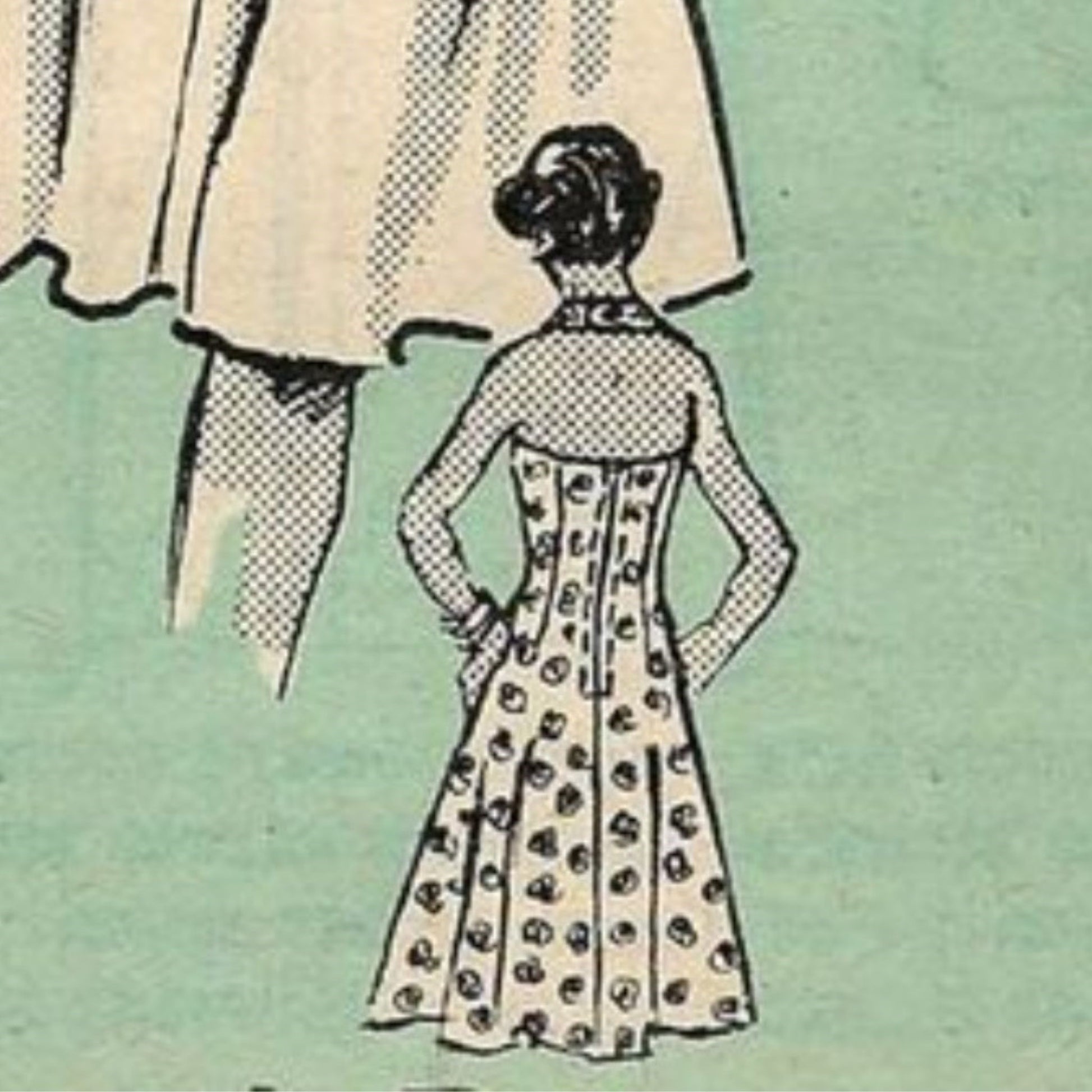 Vintage 1970s Pattern – Halter-neck Wrap-over Dress - Bust 38” (96.5cm ...