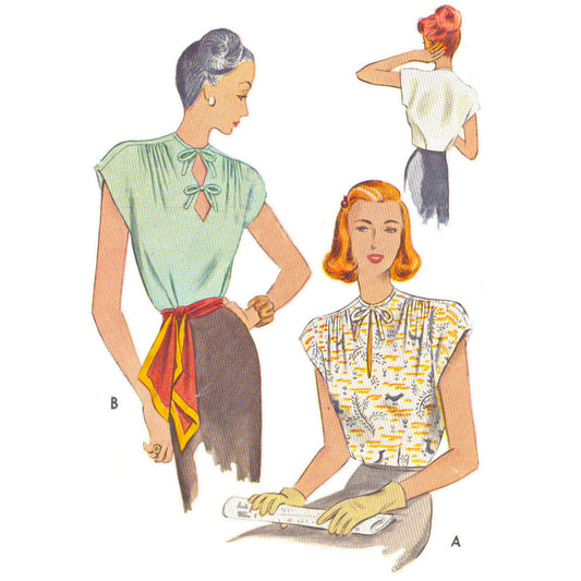 Vintage Sewing Pattern 1950s Beach Bra Halter Top Multi Size Depew