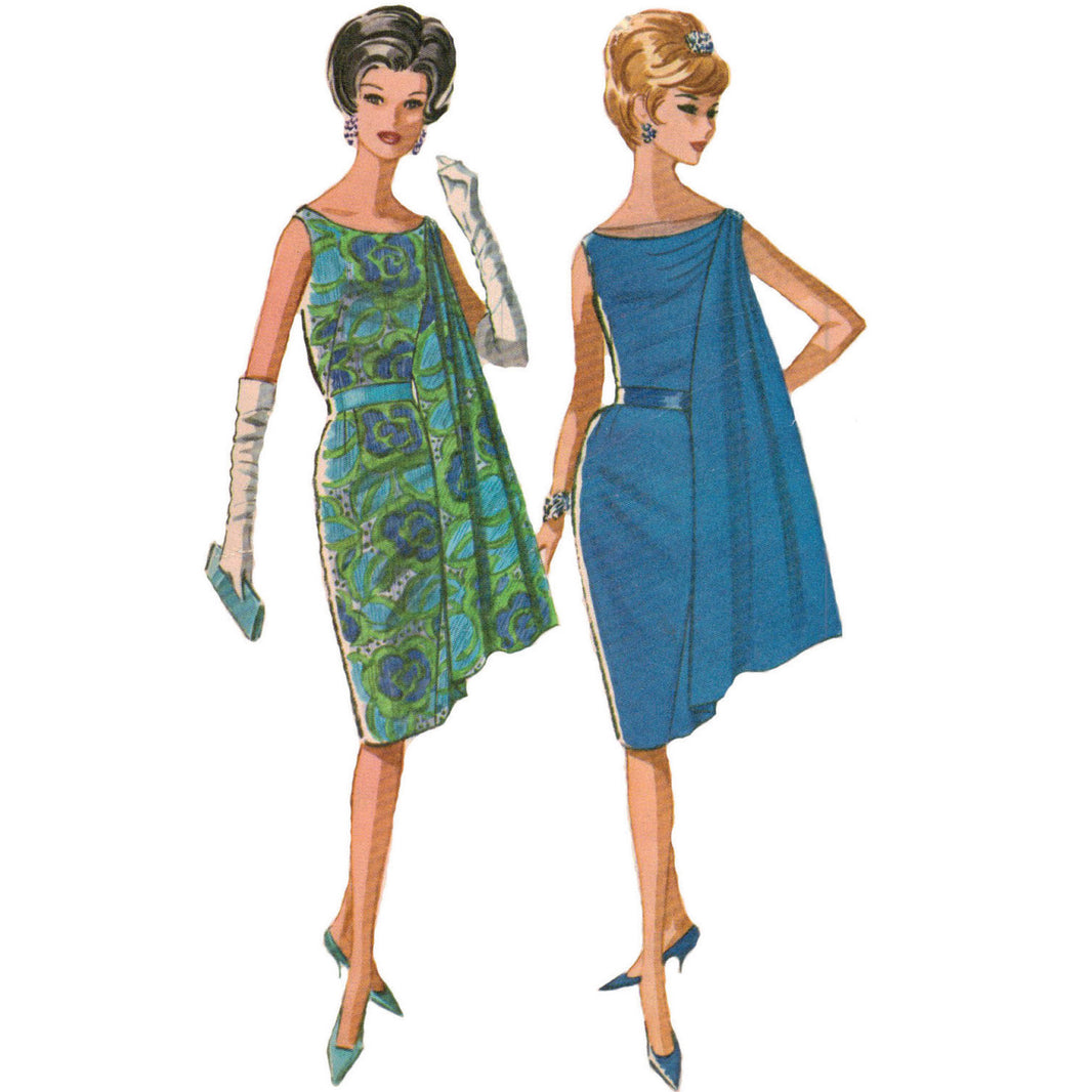 Vintage 1950s Pattern – Evening Cuffed Bodice 'Diana' Dress - Bust 38” (96.5cm)