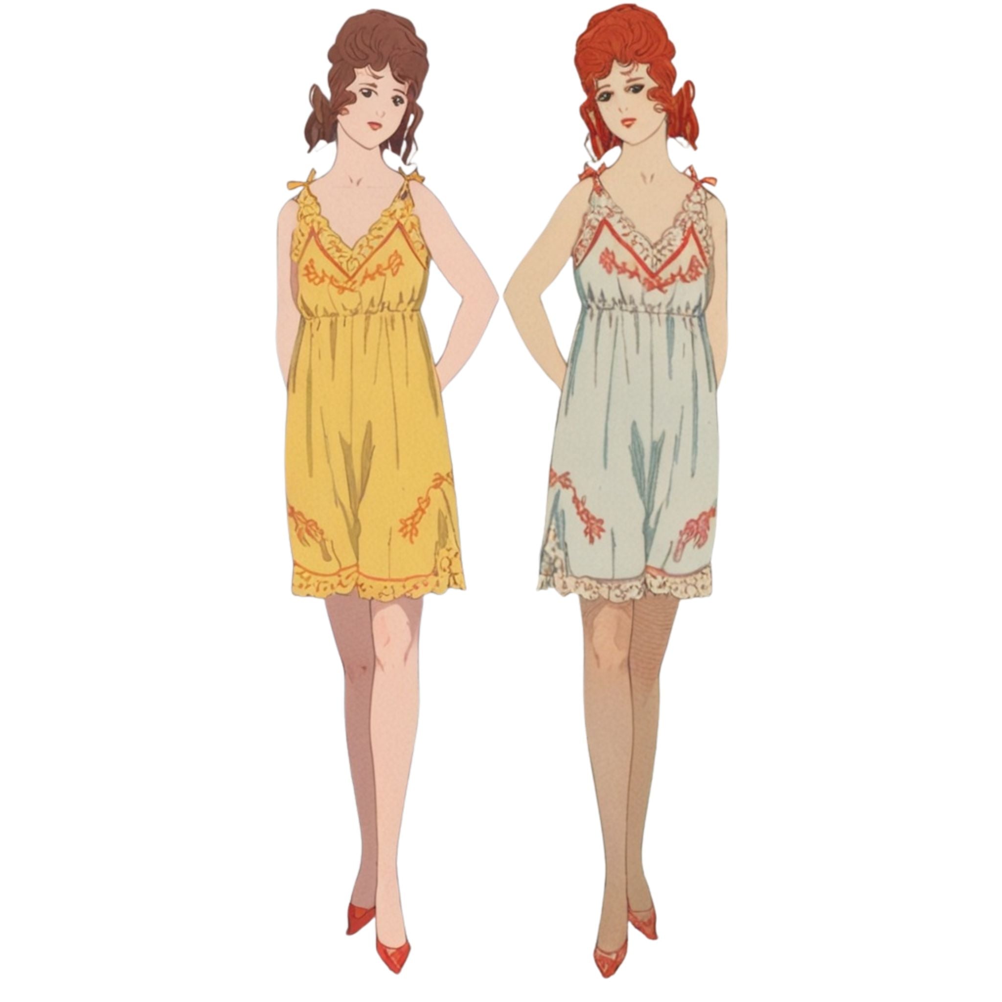 1920 年代のパターン、ティーンズ フレンチ パンタロン / ニッカーズ