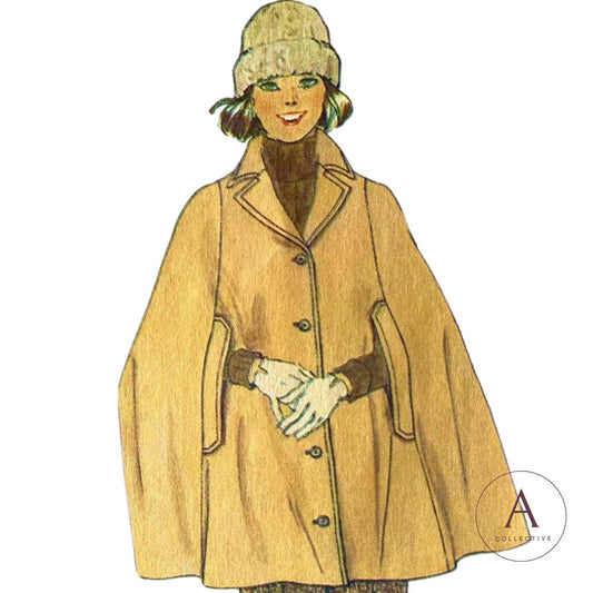 Celeste Cape Coat sewing pattern