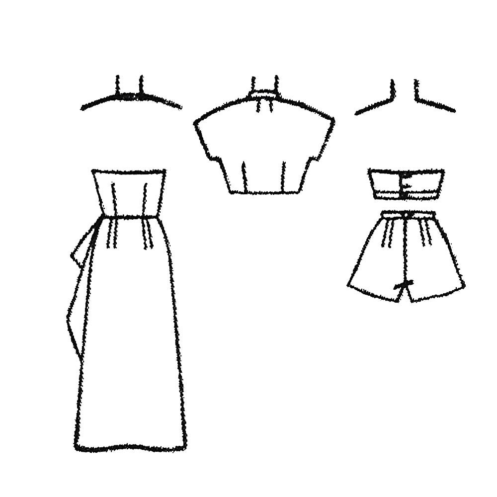 Line drawing of a bathing costume