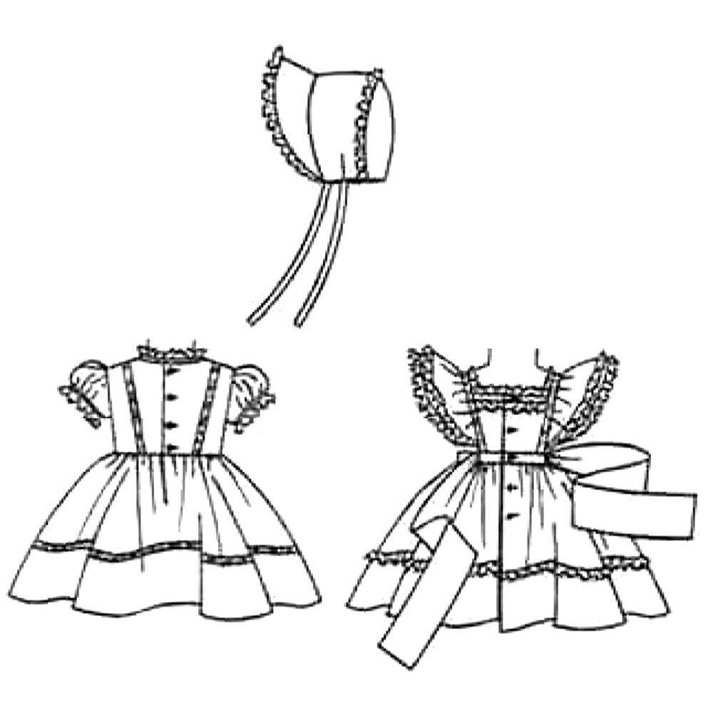 Line drawing of a dress
