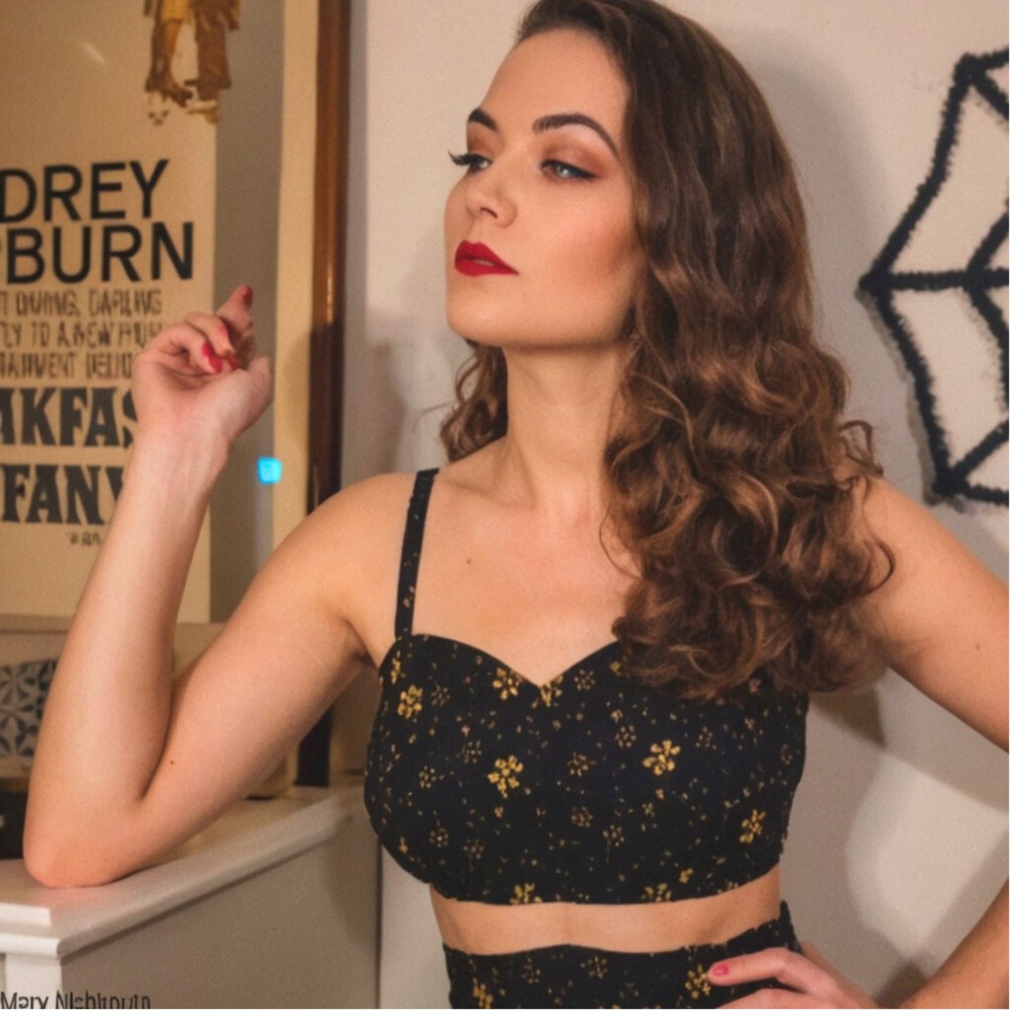 1950-talls Symønster : Tiki Bra's, Crop Tops, Bustier - Multi-sized, 33"-43.5" (84cm - 111cm)