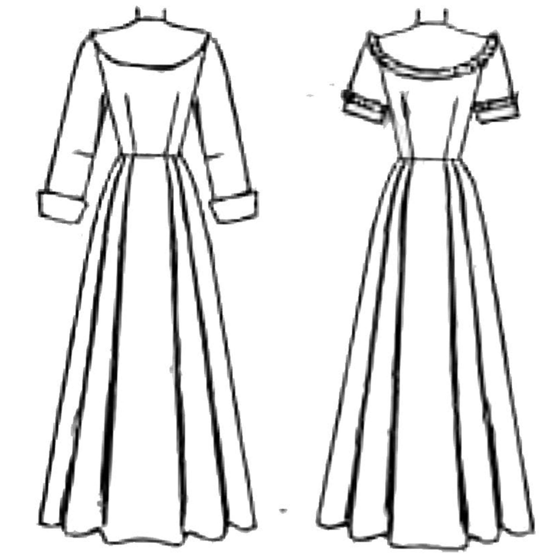 5+ House Dress Pattern Women's House Dress, Housecoat, Dressing Gown, 1950s Vintage Sewing
