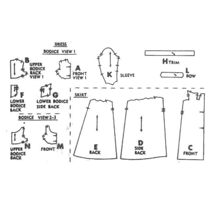 1950s Bridal Pattern, Wedding Dress with Train – Vintage Sewing Pattern ...