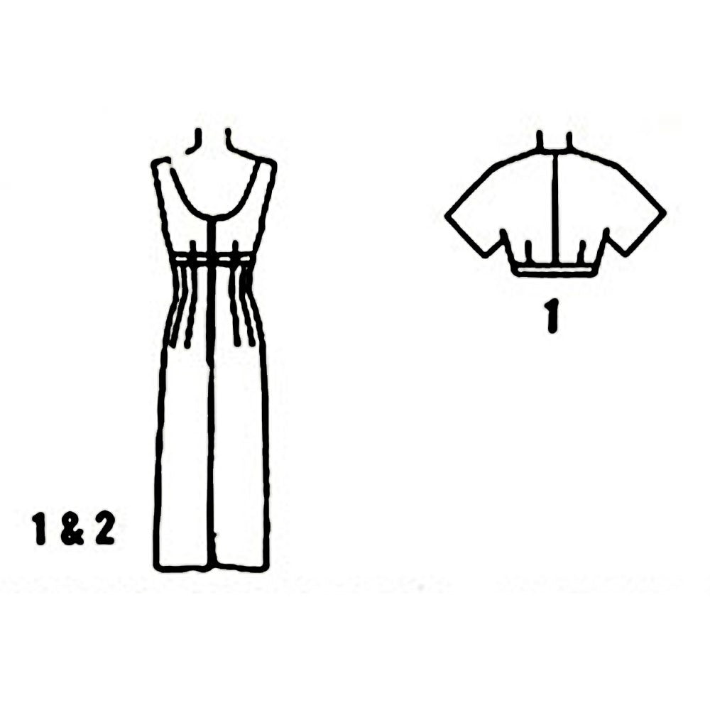 Line drawing of dress