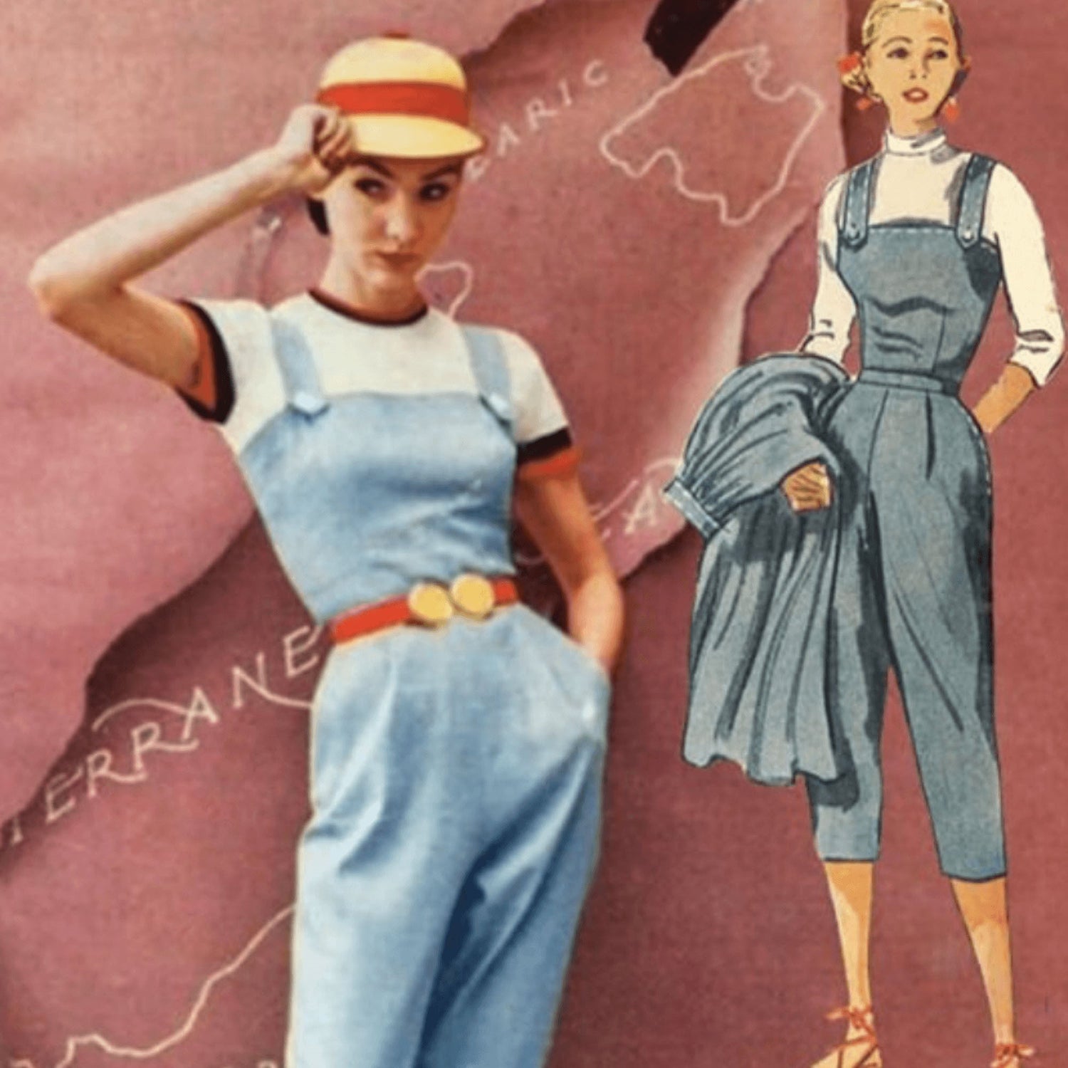 Pattern cover illustration of women wearing top, skirt, slacks and shorts.