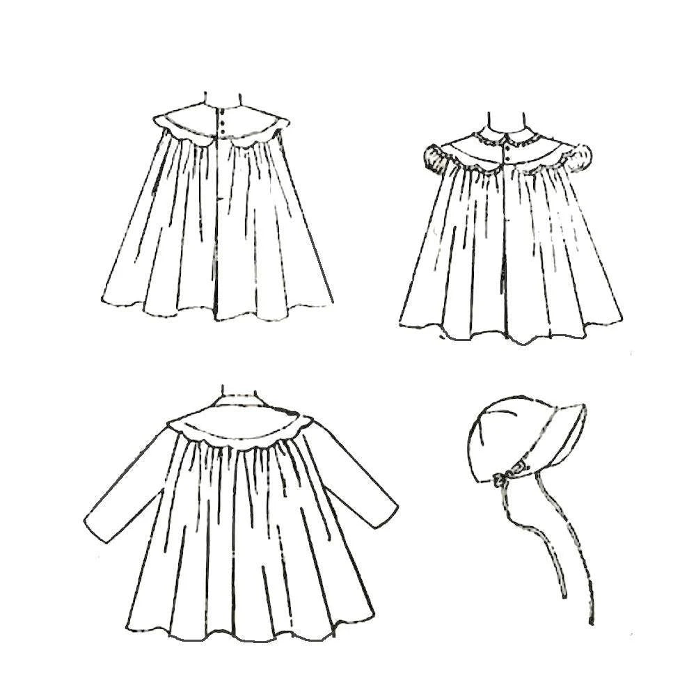 Line drawing of coats