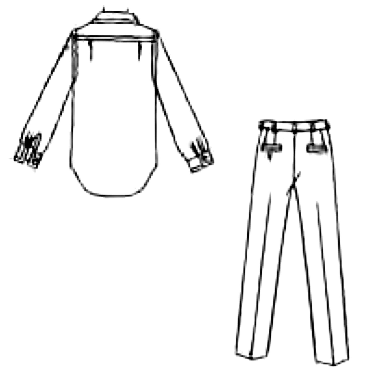 Line drawing of pants