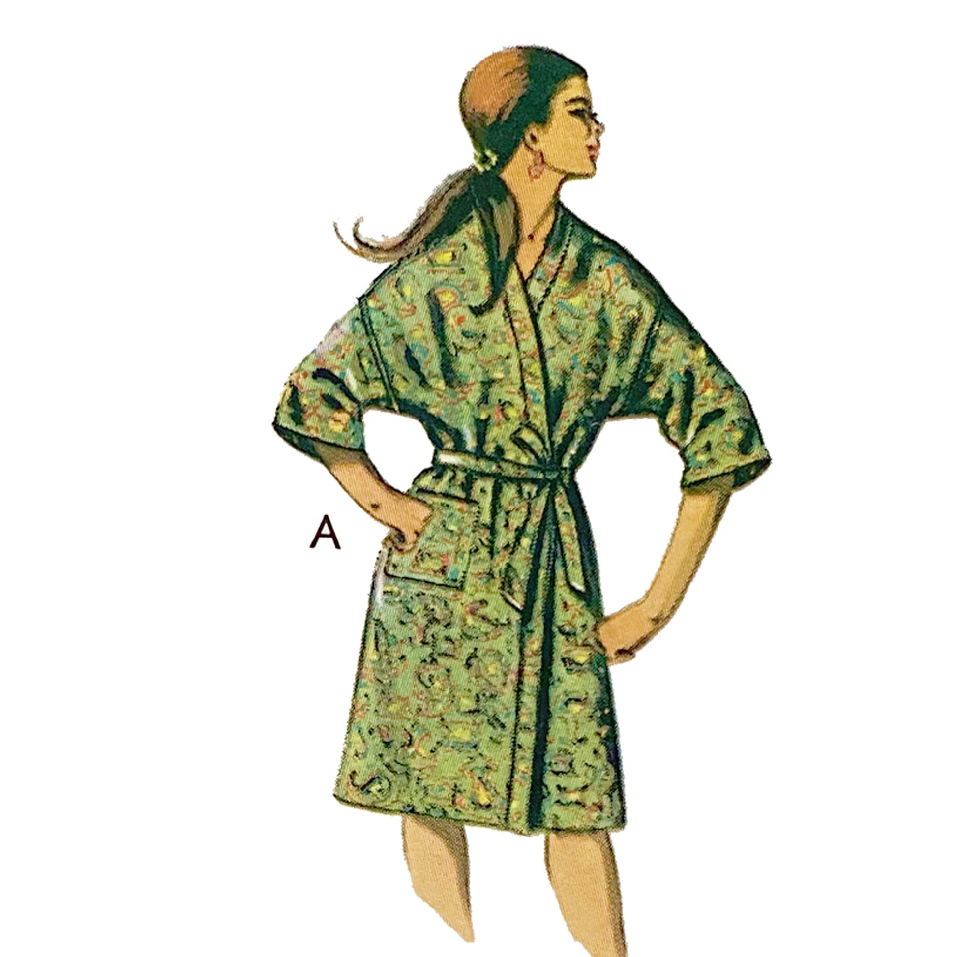 Model wearing nightwear made from Style 1850 pattern