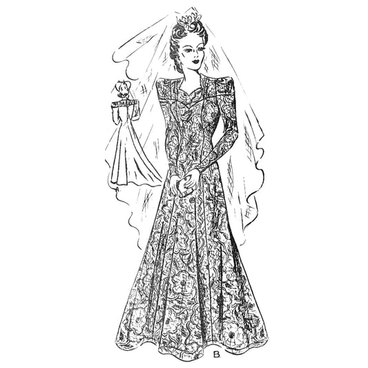 Model wearing dress made from Style Pattern 4576 pattern