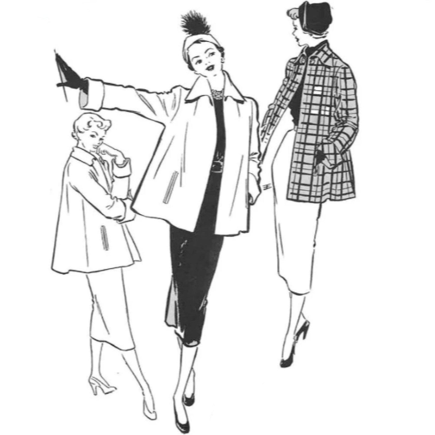 Vintage 1950s Sewing Pattern, Women's Swing Jacket, Pockets - Vintage Sewing Pattern Company