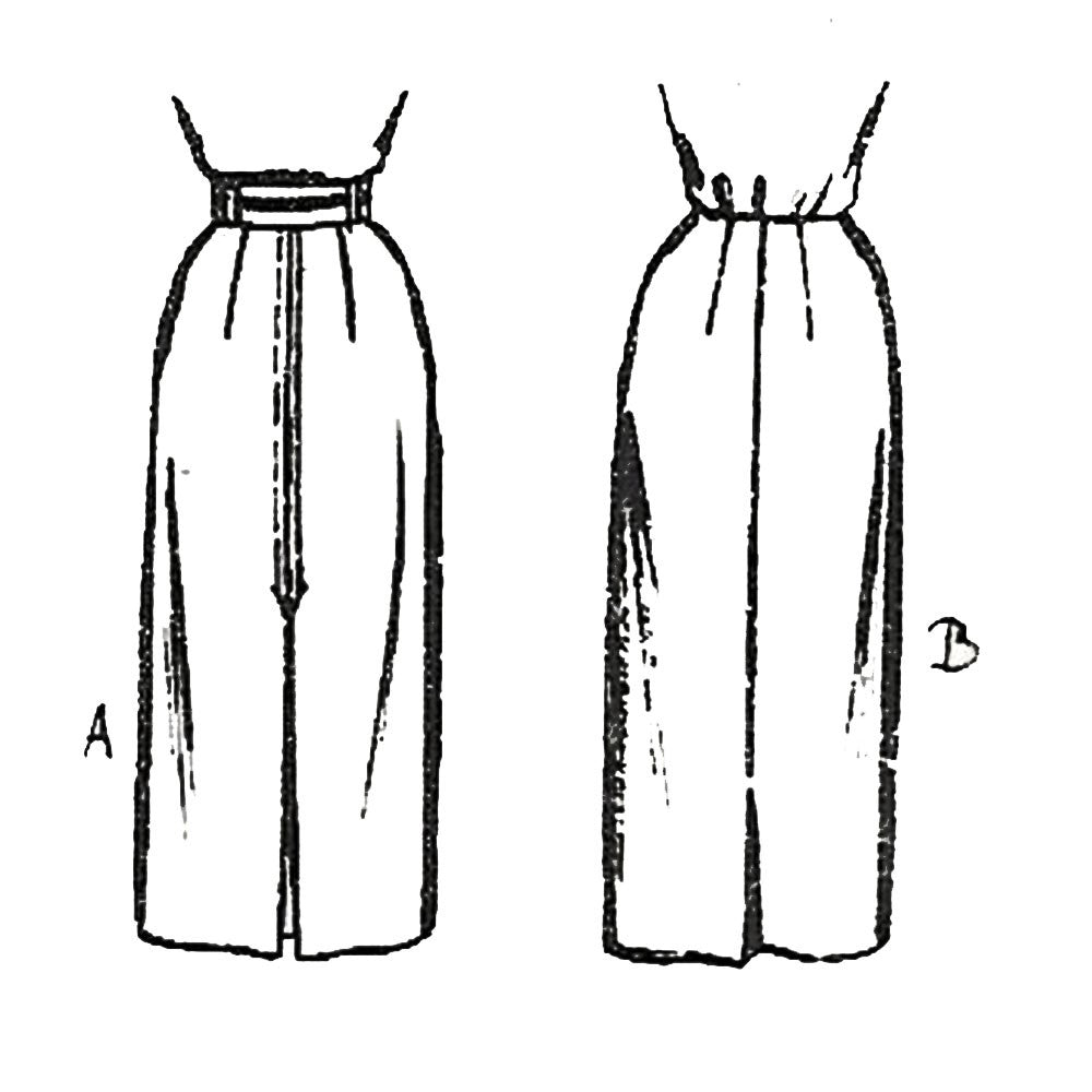 Line drawings of pencil skirts.