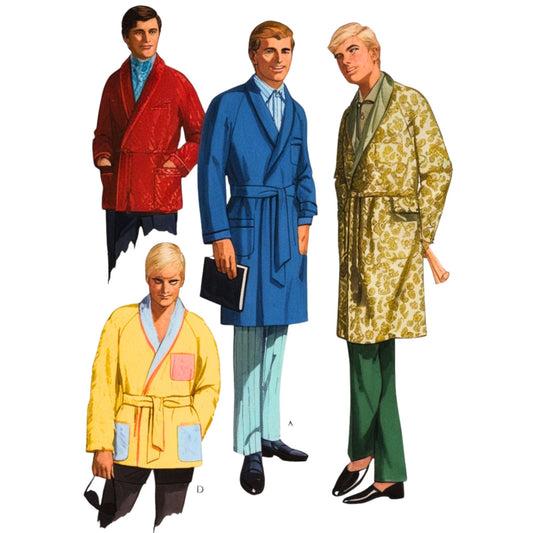 Men wearing 60s robes.