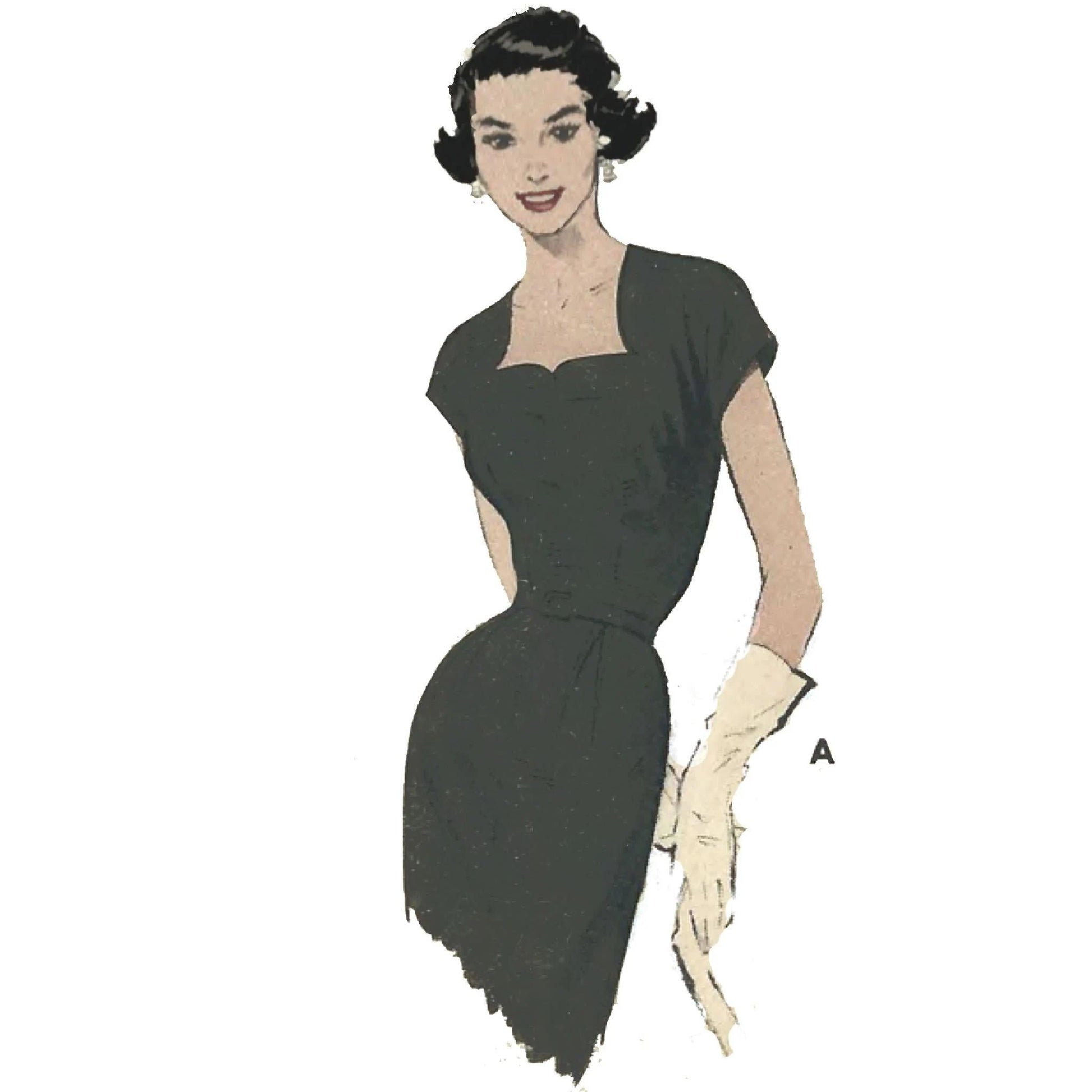 1950s Pattern, Fitted Dress & Jacket, Rockabilly Vintage Sewing Pattern Company 1950s Pattern, Fitted Dress & Jacket, Rockabilly Vintage Sewing Pattern Company
