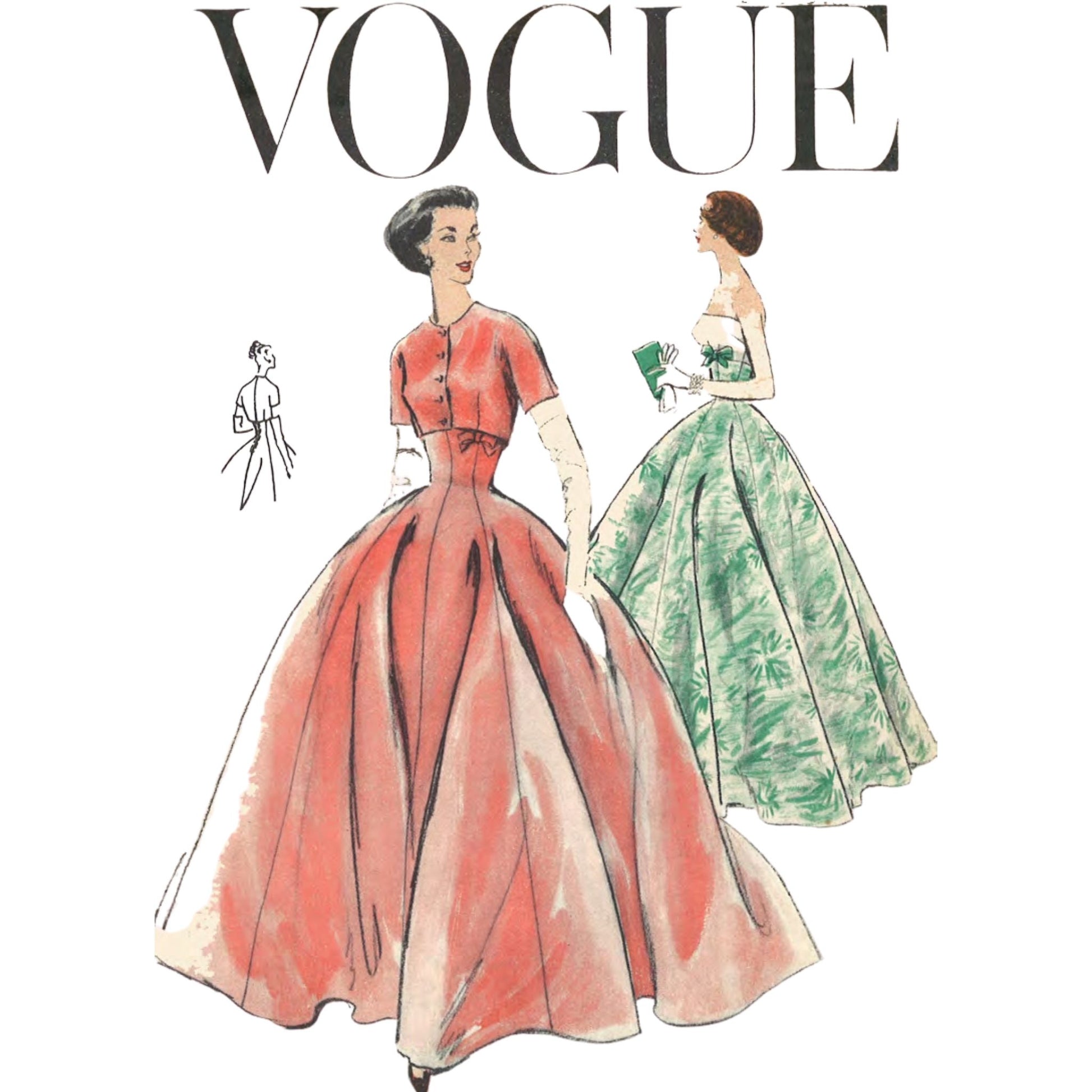 1950's Sewing Pattern: Vogue Evening or Ball Gown & Bolero - Bust 31" Vintage Sewing Pattern Company 1950's Sewing Pattern: Vogue Evening or Ball Gown & Bolero - Bust 31" Vintage Sewing Pattern Company