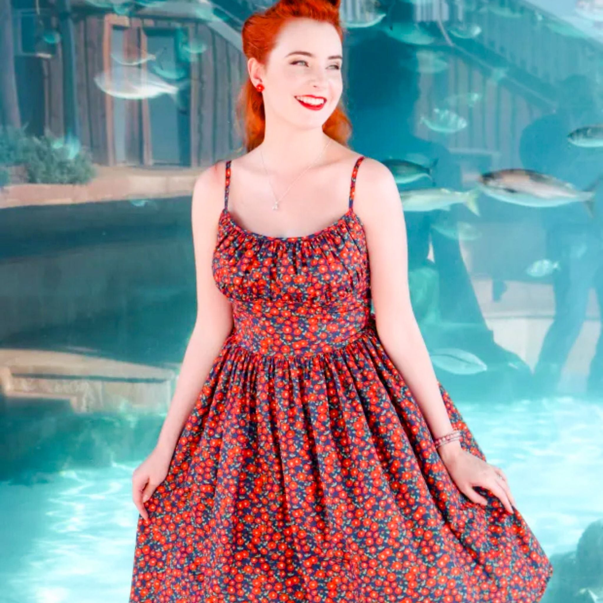 マリリン モンロー、ボムシェル ドレス、1950 年代のヴィンテージ縫製