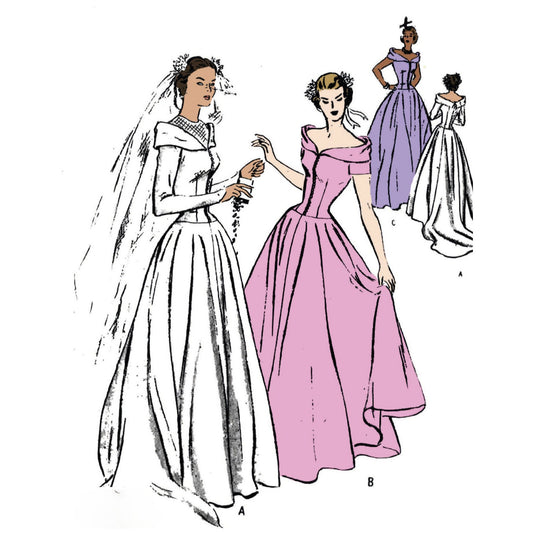 Vintage 1940s Wedding Dress Patterns Vintage Sewing Pattern Company Vintage 1940s Wedding Dress Patterns Vintage Sewing Pattern Company