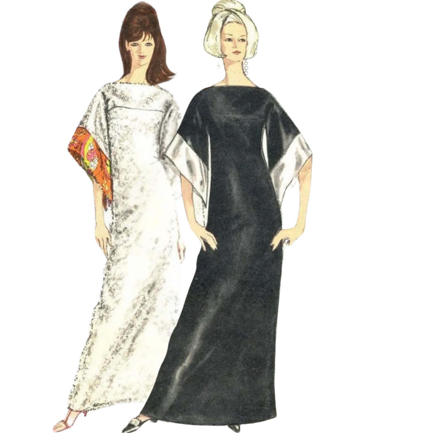 Models wearing robe made from Vogue 7148 pattern