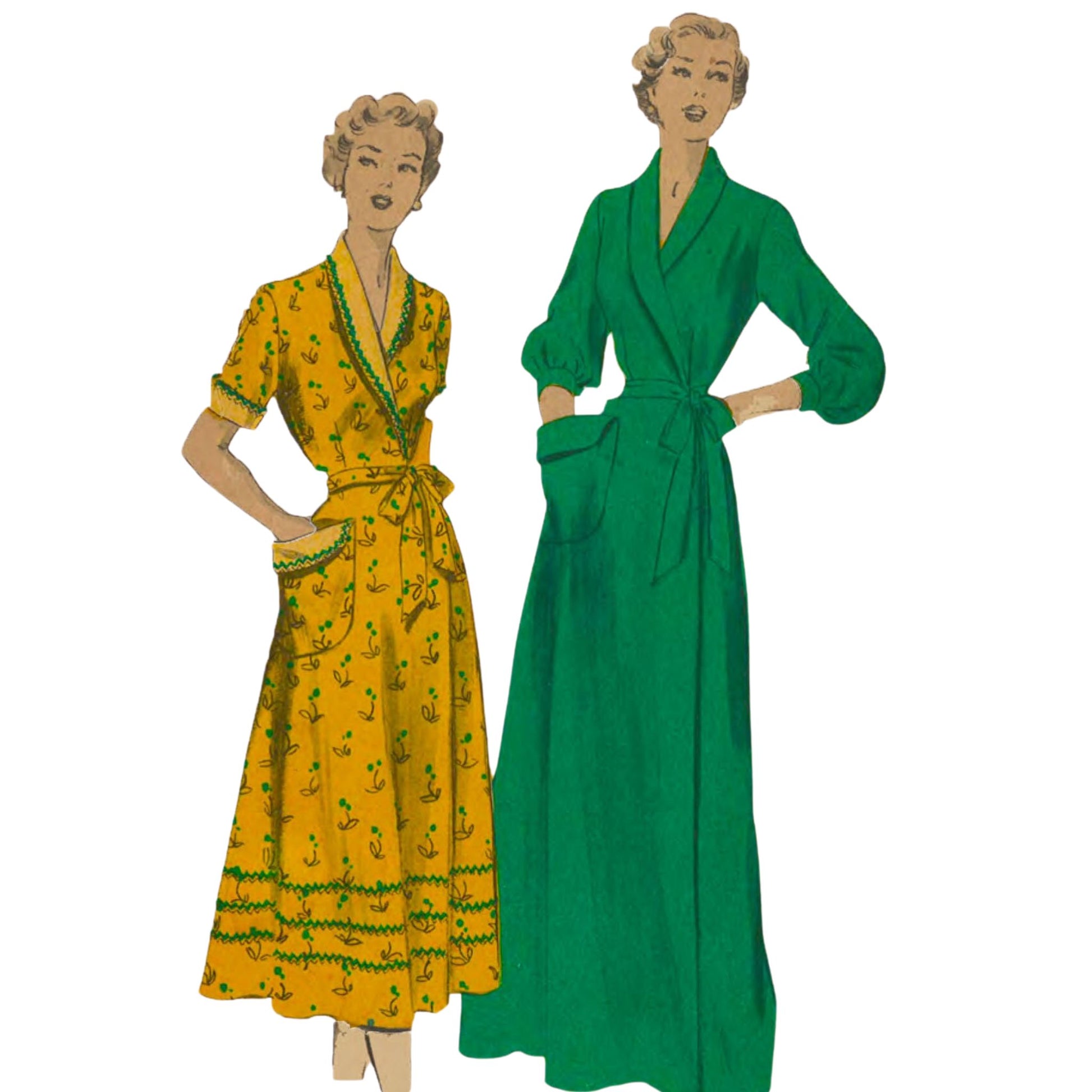 Women wearing Dressing Gowns