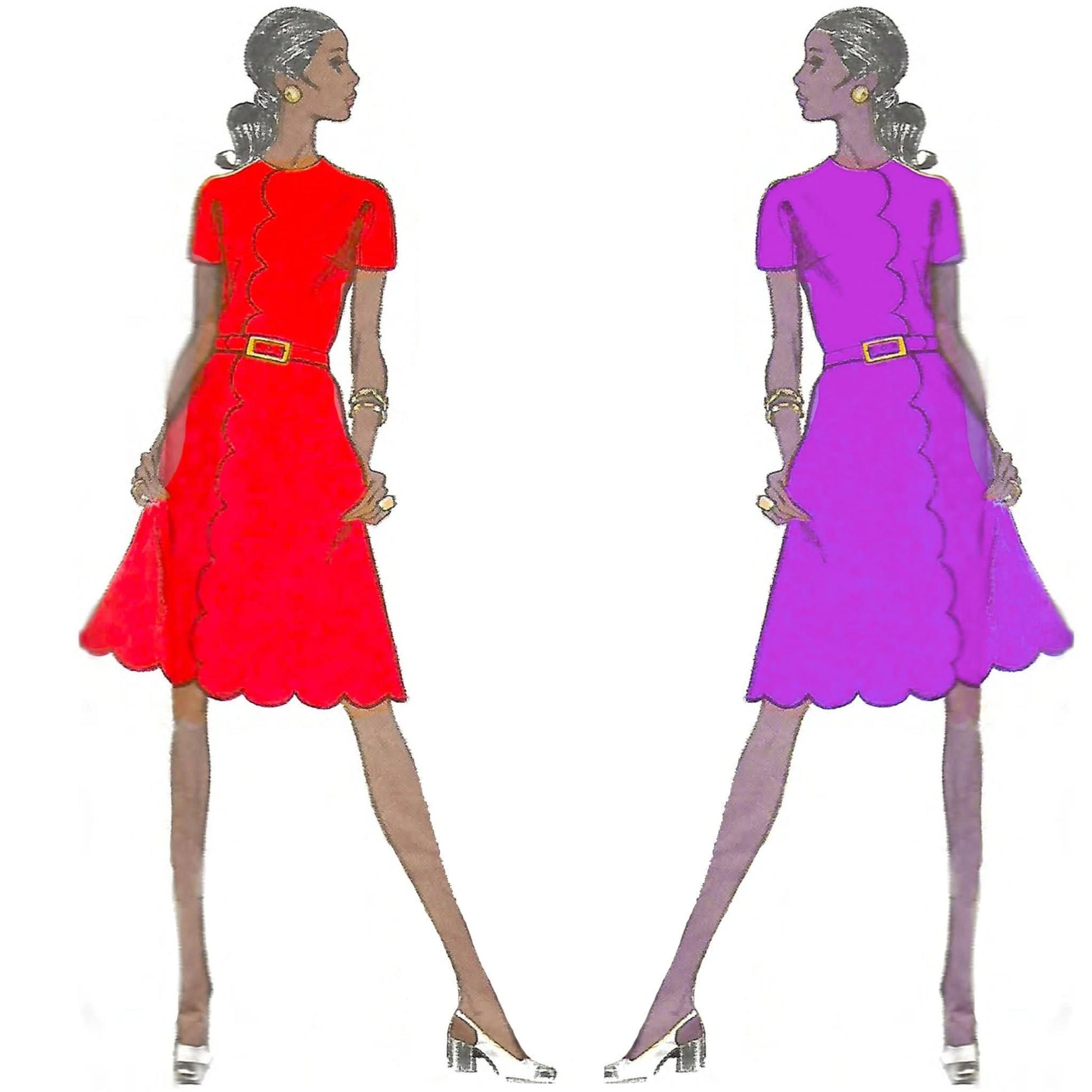 1970s Pattern, Couturier A-Line Dress Vintage Sewing Pattern Company 1970s Pattern, Couturier A-Line Dress Vintage Sewing Pattern Company