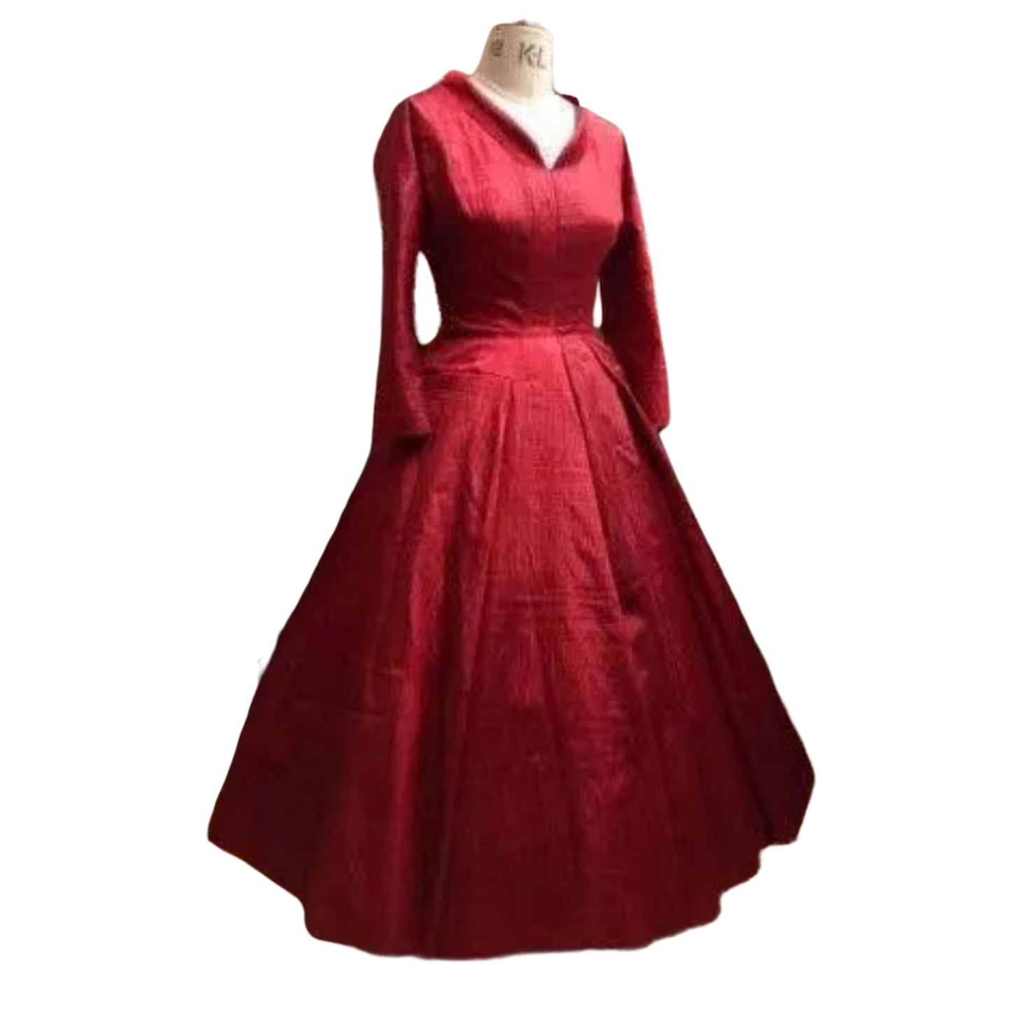 Red dress on a mannequin